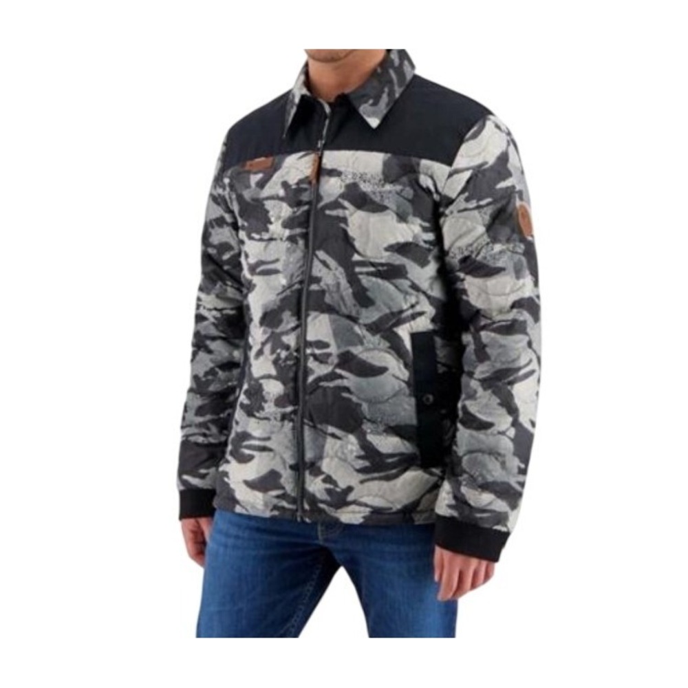 Obermeyer Mens XL Rogue Camo Kaden 550 Fill Down Puffer Ski Jacket